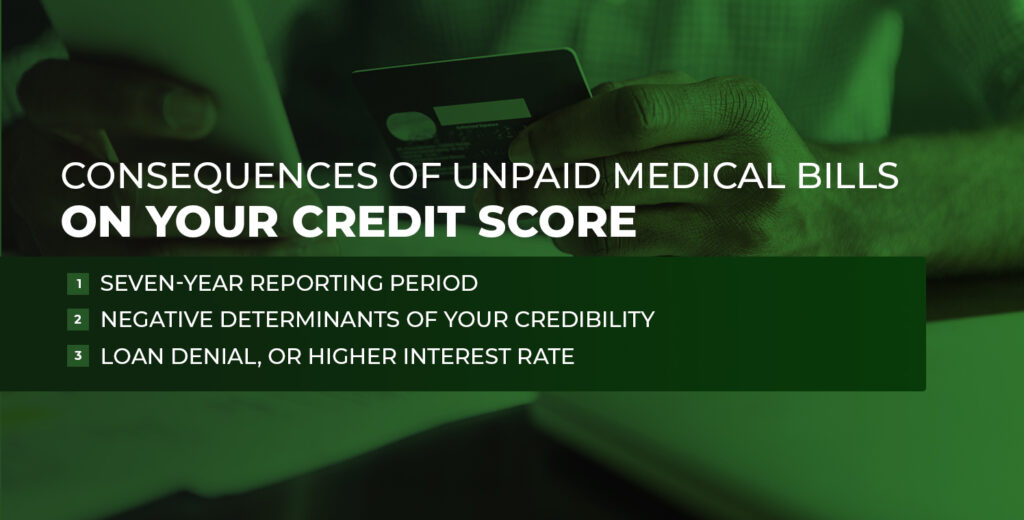 consequences of unpaid medical bills on your credit score
